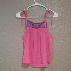 Blu Pepper Pink and Blue Camisole Top